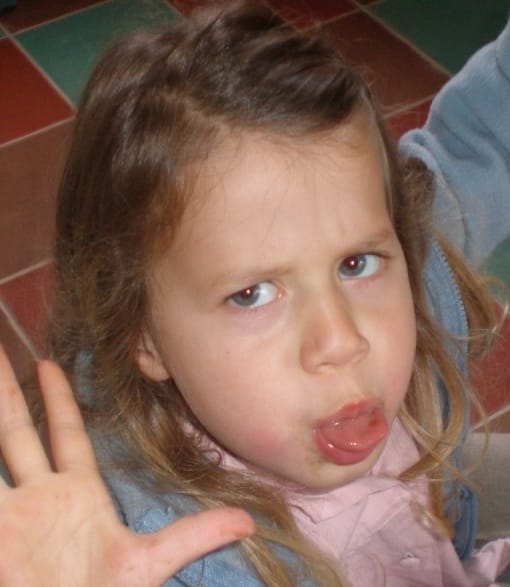 Aaaah (cri d'effroi) un enfant !
